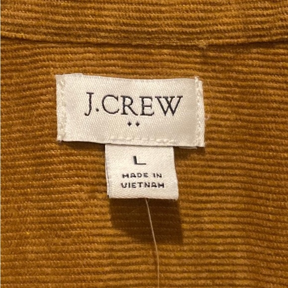 J.Crew Factory NWT Western Brandy Corduroy Shirt Jacket WM Size L Stretch - Picture 5 of 14
